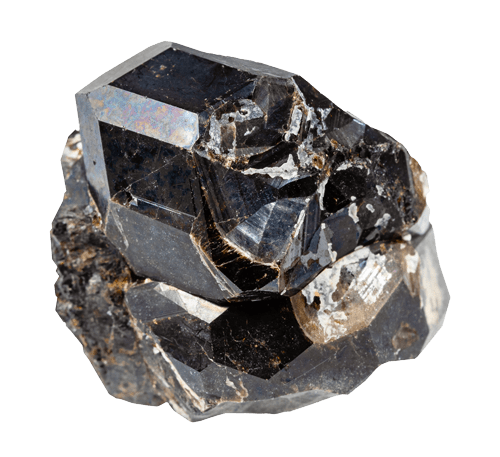 rough black andradite garnet mineral isolated 2024 03 25 19 23 37 utc min